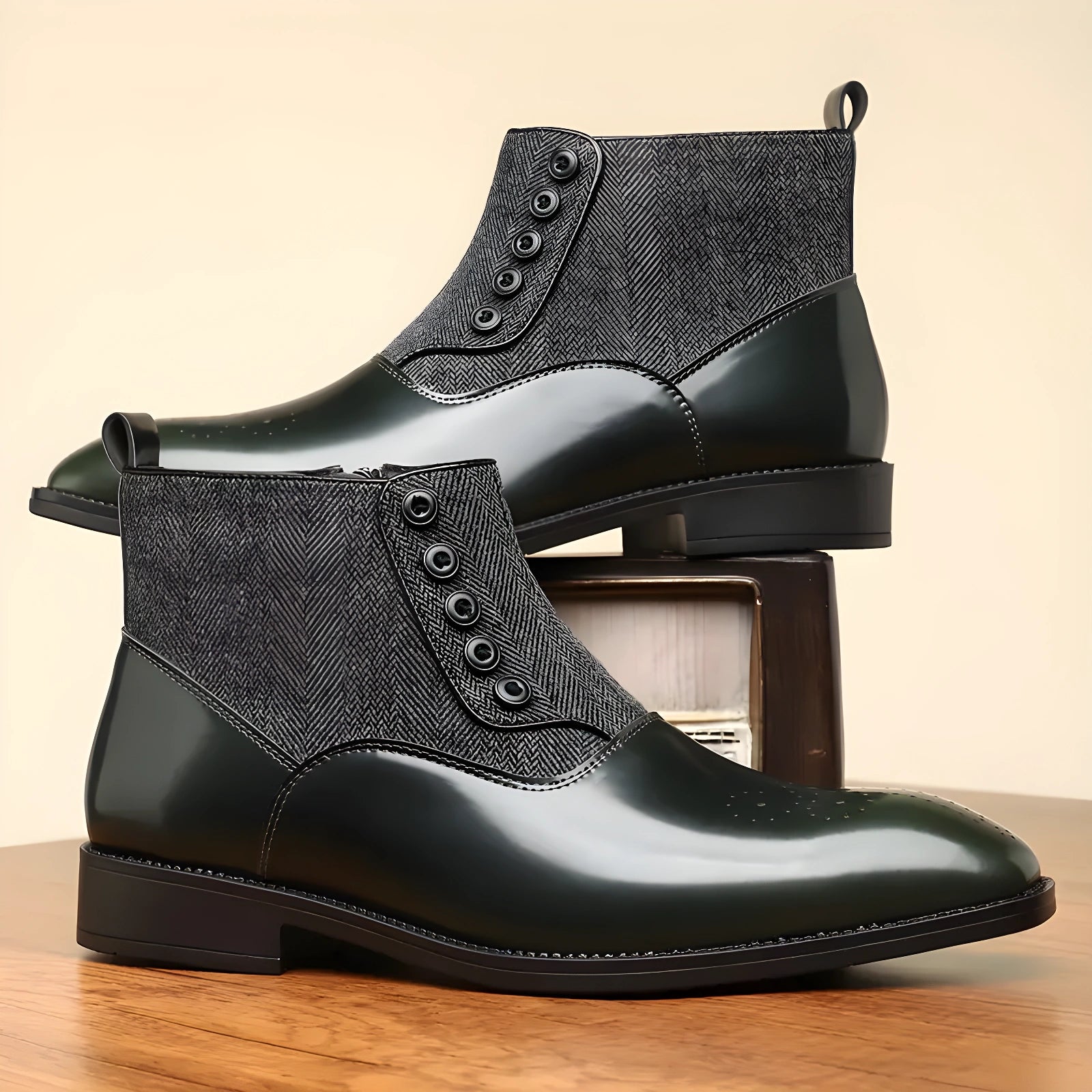 Variant image for Women's Chelsea Ankle Boots Black Leather Comfortable Stylish-15