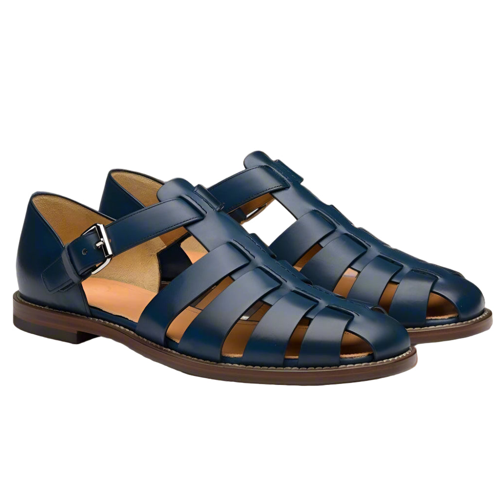 Men's Sandals Classic Leather Soft Pointed Design Summer Footwear 5