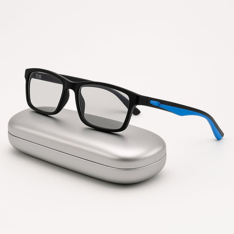 Men's Multifocal Reading Glasses Photochromic Blue Light Blocking TR90 Lightweight 2