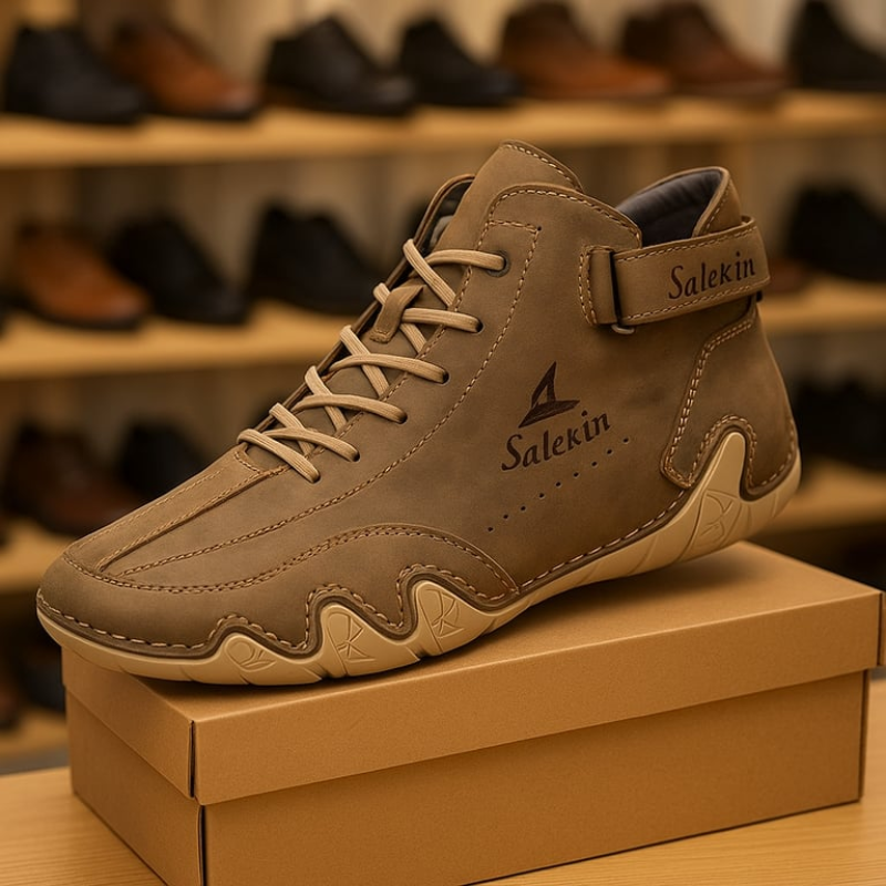 Men's Boots Premium Leather Comfortable Stylish Durable Non-Slip Soles 3