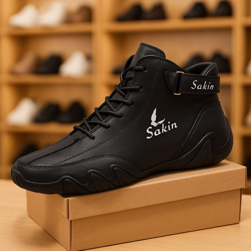 Men's Boots Premium Leather Comfortable Stylish Durable Non-Slip Soles 5