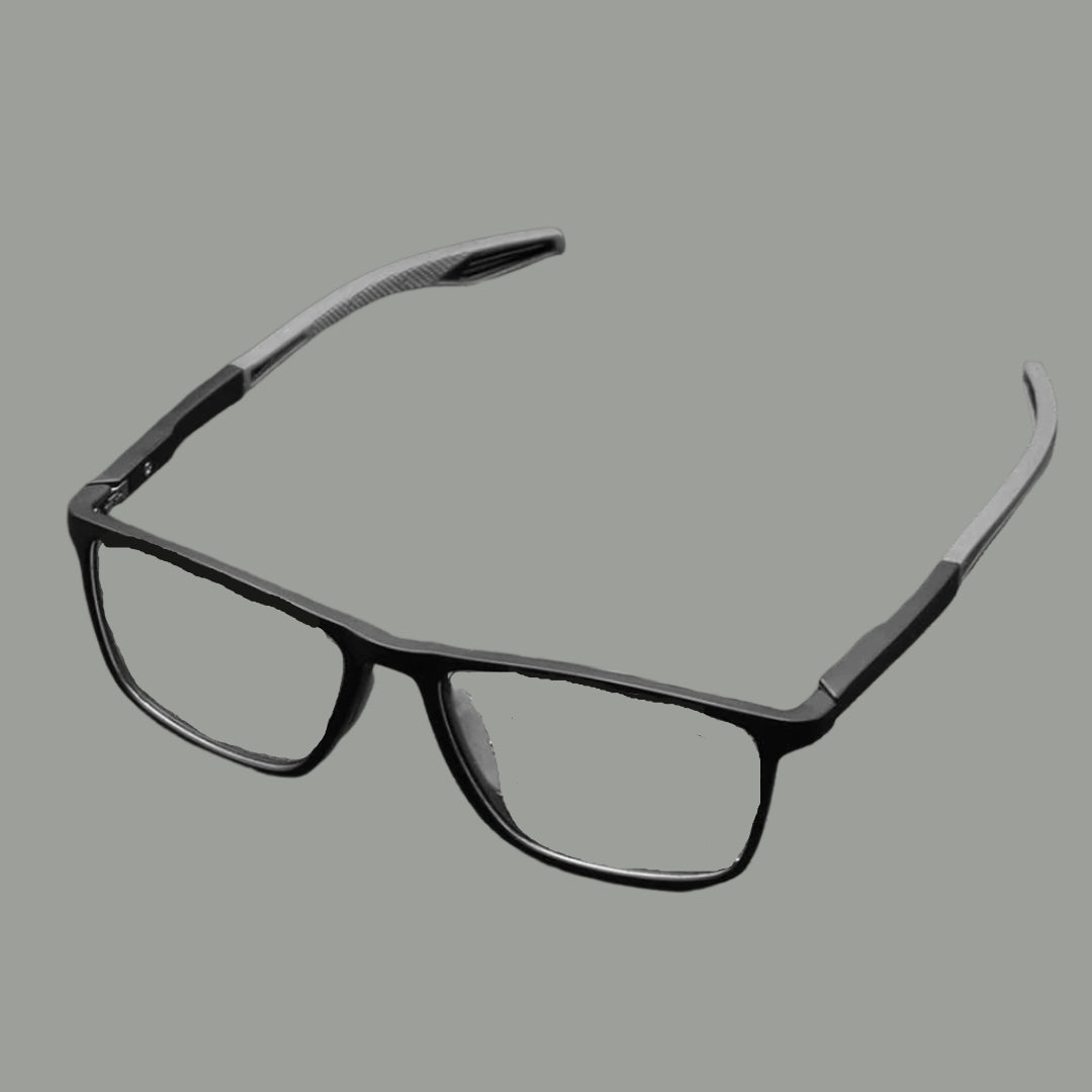 Men's Multifocal Reading Glasses Lightweight Titanium Blue Light Protection Rectangle Design 7