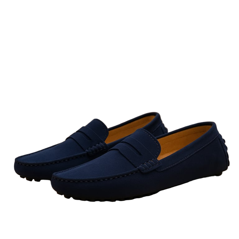 Men's Loafers Casual Driving Moccasins Breathable Oversized Fit Non-Leather Rubber 3