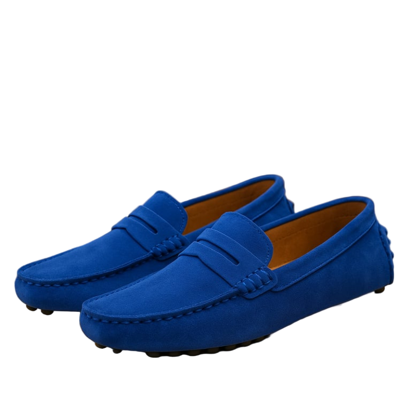 Men's Loafers Casual Driving Moccasins Breathable Oversized Fit Non-Leather Rubber 4