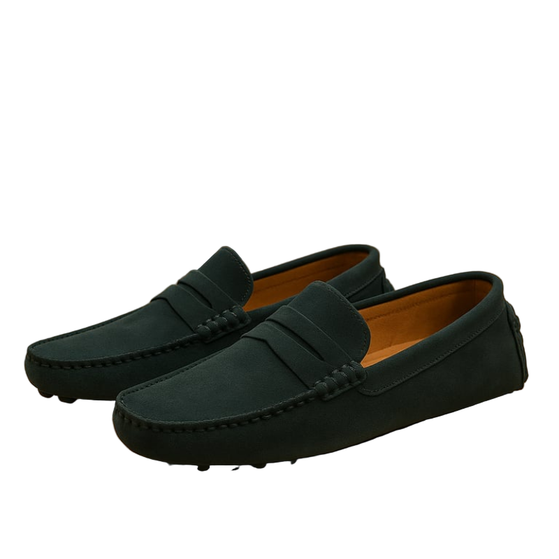 Men's Loafers Casual Driving Moccasins Breathable Oversized Fit Non-Leather Rubber 6