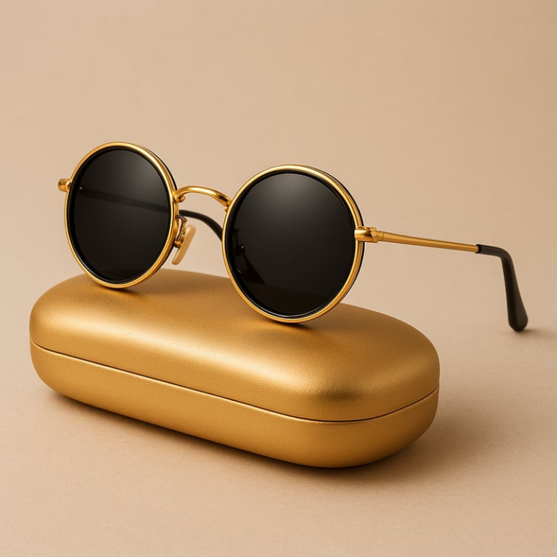 Men's Polarized Sunglasses Sleek Metal Frame UV400 Protection Stylish Design 1